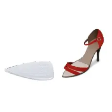 Напівустілки під плюсну для взуття зі звуженим носком і високим каблуком (прозорі), розмір універсальний, пара.